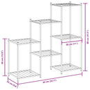 blomsterstativ 83x25x80 cm jern sort