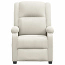 eldrevet massagestol fløjl cremefarvet