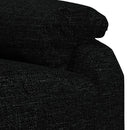 eldrevet massagestol stof sort