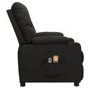 eldrevet massagestol stof sort