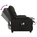 eldrevet massagestol stof sort