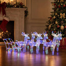 rensdyr og kane julefigur 320 LED'er akryl