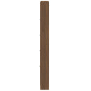 skoskab 59x17x169 cm konstrueret træ brun egetræsfarve