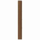skoskab 59x17x150 cm konstrueret træ brun egetræsfarve