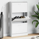 skoskab hvid 59x17x108 cm konstrueret træ