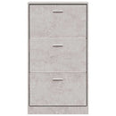 skoskab 59x17x108 cm konstrueret træ betongrå