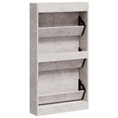 skoskab 59x17x108 cm konstrueret træ betongrå
