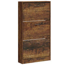 skoskab 59x17x108 cm konstrueret træ røget egetræsfarve