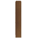 skoreol 59x17x108 cm konstrueret træ brun egetræsfarve