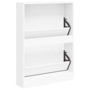 skoskab hvid 59x17x81 cm konstrueret træ