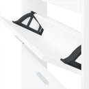 skoskab hvid 59x17x81 cm konstrueret træ