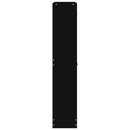 skoskab 59x17x81 cm konstrueret træ sort