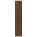 skoskab 59x17x81 cm konstrueret træ brun egetræ