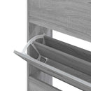 skoskab 63x24x147 cm konstrueret træ grå sonoma-eg