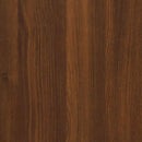 skoskab 63x24x147 cm konstrueret træ brun egetræsfarve