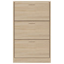skoskab 63x24x103 cm konstrueret træ sonoma-eg