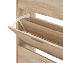 skoskab 63x24x103 cm konstrueret træ sonoma-eg