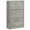 skoskab 63x24x103 cm konstrueret træ betongrå