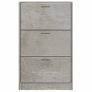 skoskab 63x24x103 cm konstrueret træ betongrå