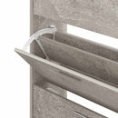skoskab 63x24x103 cm konstrueret træ betongrå