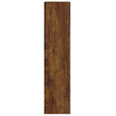 skoskab 63x24x103 cm konstrueret træ røget egetræsfarve