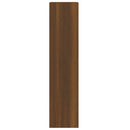 skoskab 63x24x103 cm konstrueret træ brun egetræsfarve
