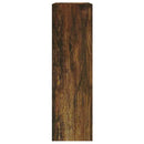 skoskab 63x24x81 cm konstrueret træ røget egetræsfarve