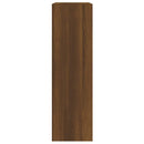 skoskab 63x24x81 cm konstrueret træ brun egetræ