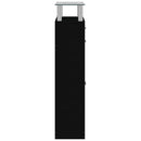 skoskab 63x24x104 cm konstrueret træ sort