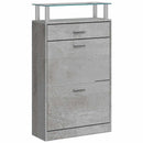 skoskab 63x24x104 cm konstrueret træ betongrå