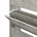 skoskab 63x24x104 cm konstrueret træ betongrå