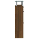 skoskab 63x24x104 cm konstrueret træ brun egetræsfarve