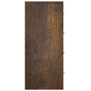 skænk med 4 skuffer 60x30,5x71 cm røget egetræ