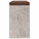 skobænk 103x30x48 cm konstrueret træ betongrå