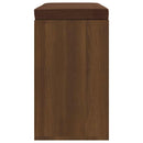 skobænk 103x30x48 cm konstrueret træ Brun egetræ