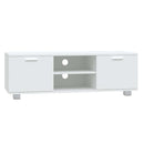 tv-bord 120x40,5x35 cm konstrueret træ hvid