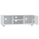 tv-bord 120x40,5x35 cm konstrueret træ hvid