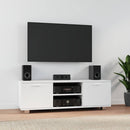 tv-bord 120x40,5x35 cm konstrueret træ hvid