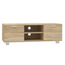 tv-bord 120x40,5x35 cm konstrueret træ sonoma-eg