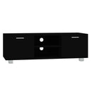 tv-bord 120x40,5x35 cm konstrueret træ sort