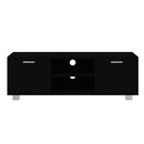 tv-bord 120x40,5x35 cm konstrueret træ sort