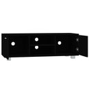 tv-bord 120x40,5x35 cm konstrueret træ sort