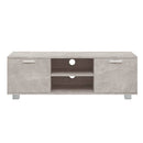 tv-bord 120x40,5x35 cm konstrueret træ betongrå
