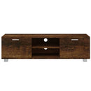 tv-bord 140x40,5x35 cm konstrueret træ røget egetræ