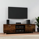 tv-bord 140x40,5x35 cm konstrueret træ røget egetræ