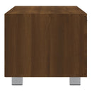 tv-bord 140x40,5x35 cm konstrueret træ brun egetræsfarve
