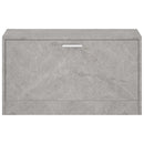 skobænk 80x24x45 cm konstrueret træ betongrå