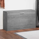 skoreol 80x24x45 cm konstrueret træ grå sonoma-eg
