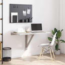 væghængt klapbord 100x60x56 cm konstrueret træ betongrå