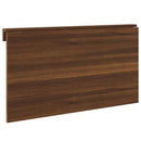 væghængt klapbord 100x60x56cm konstrueret træ brun egetræsfarve